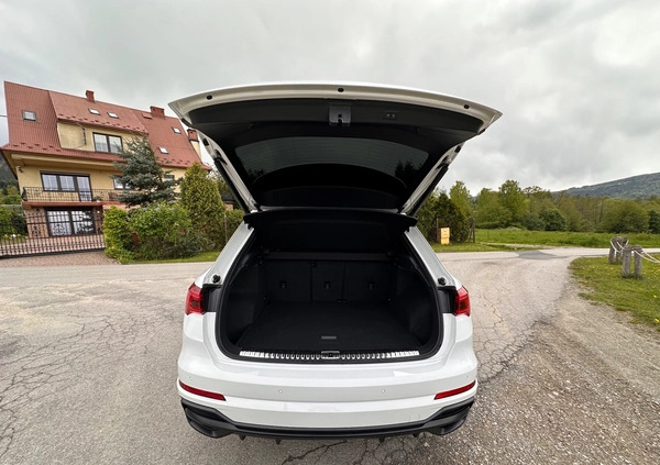 Audi Q3 cena 143000 przebieg: 18542, rok produkcji 2021 z Myślenice małe 781